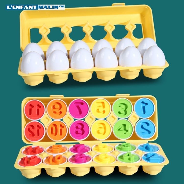oeufs de paques pour enfant jeux créatifs motricité fine amélioration reconnaissance forme et couleurs 