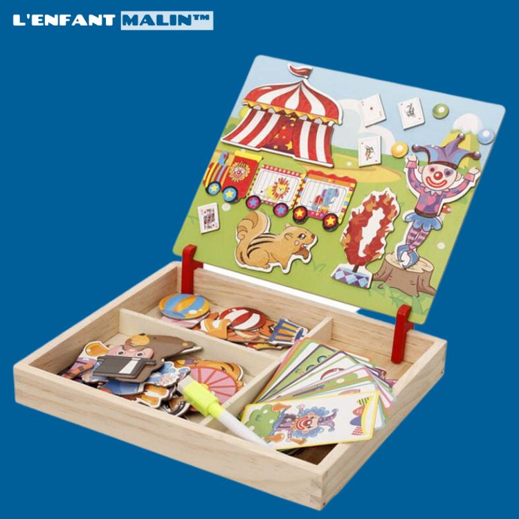 jeux créatifs jeu magnetique creabox boutique enfant malin les transports puzzle magnetique enfant puzzle bébé