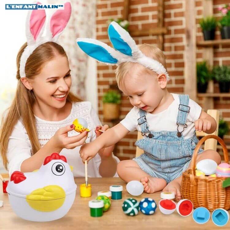 oeufs de paques jeux créatifs jeux éducatifs pour les enfants boutique l'enfant malin 
